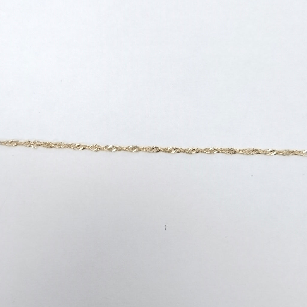 PULSERAS TEJIDO MEDIO TZL ORO 14K 18 CM 1.3 GR (NUEVO)