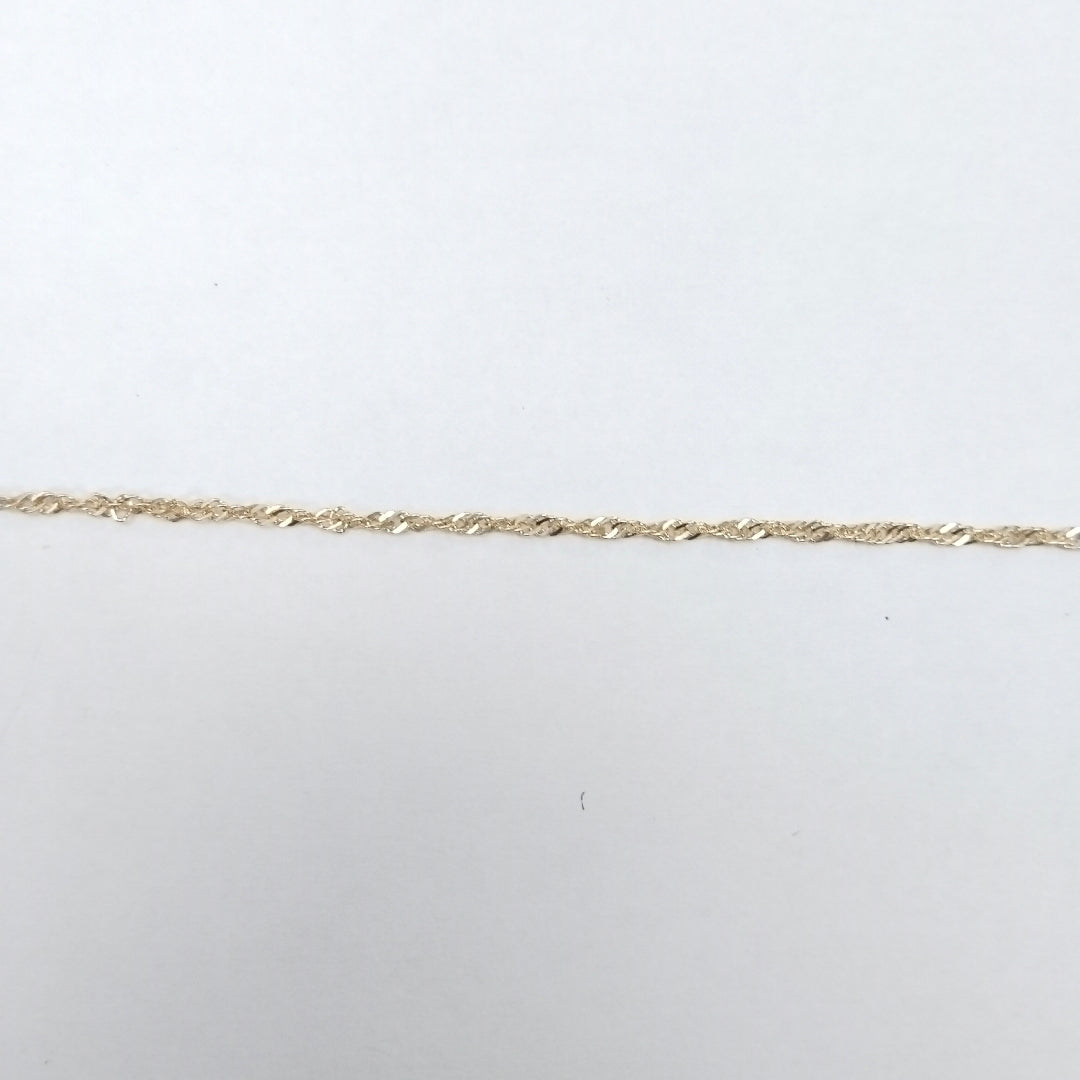 PULSERAS TEJIDO MEDIO TZL ORO 14K 18 CM 1.3 GR (NUEVO)