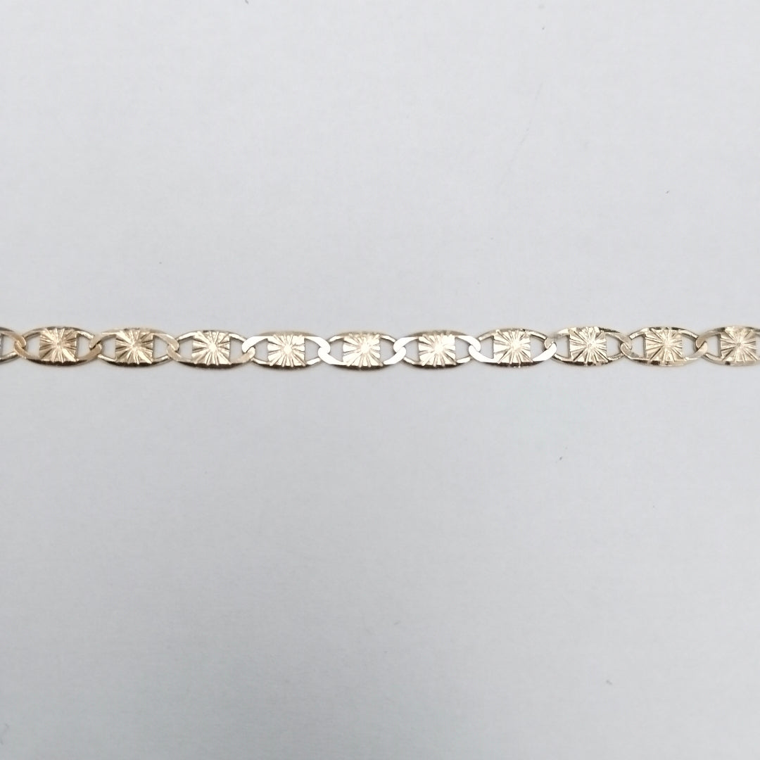 PULSERAS GUCHI ORO 14K 18 CM 2.9 GR (NUEVO)