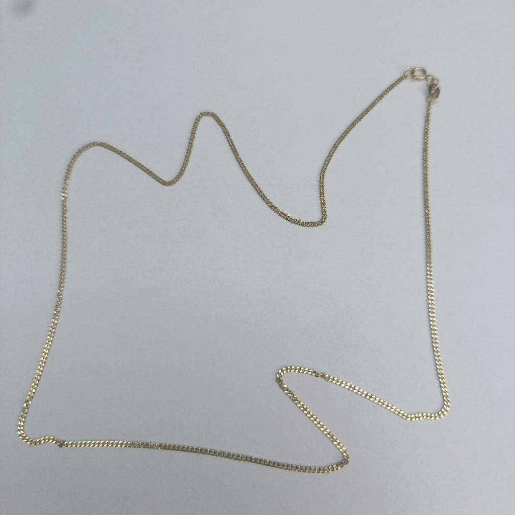 CADENAS TEJIDO BARBADA ORO 10K 50 CM 2.6 GR (NUEVO)