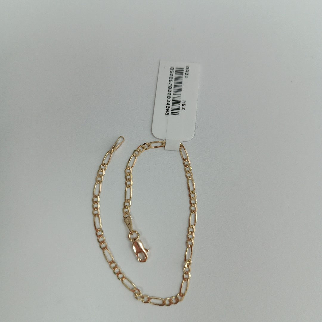 PULSERAS 3X1 ORO 14K 18 CM 1.8 GR (NUEVO)