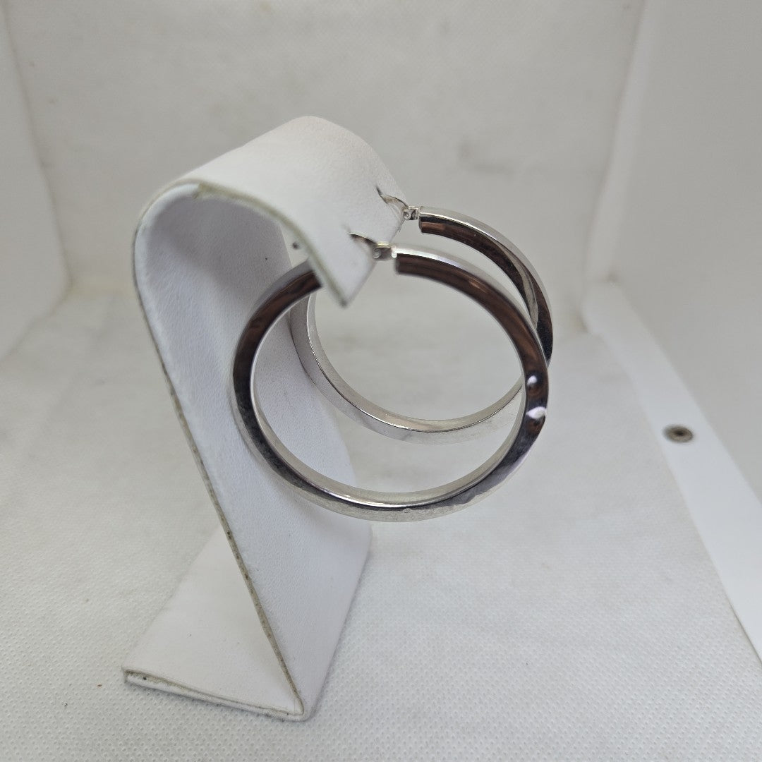ARRACADAS PAR ORO BLANCO 14 K 7,60 GRMS (SEMINUEVO)