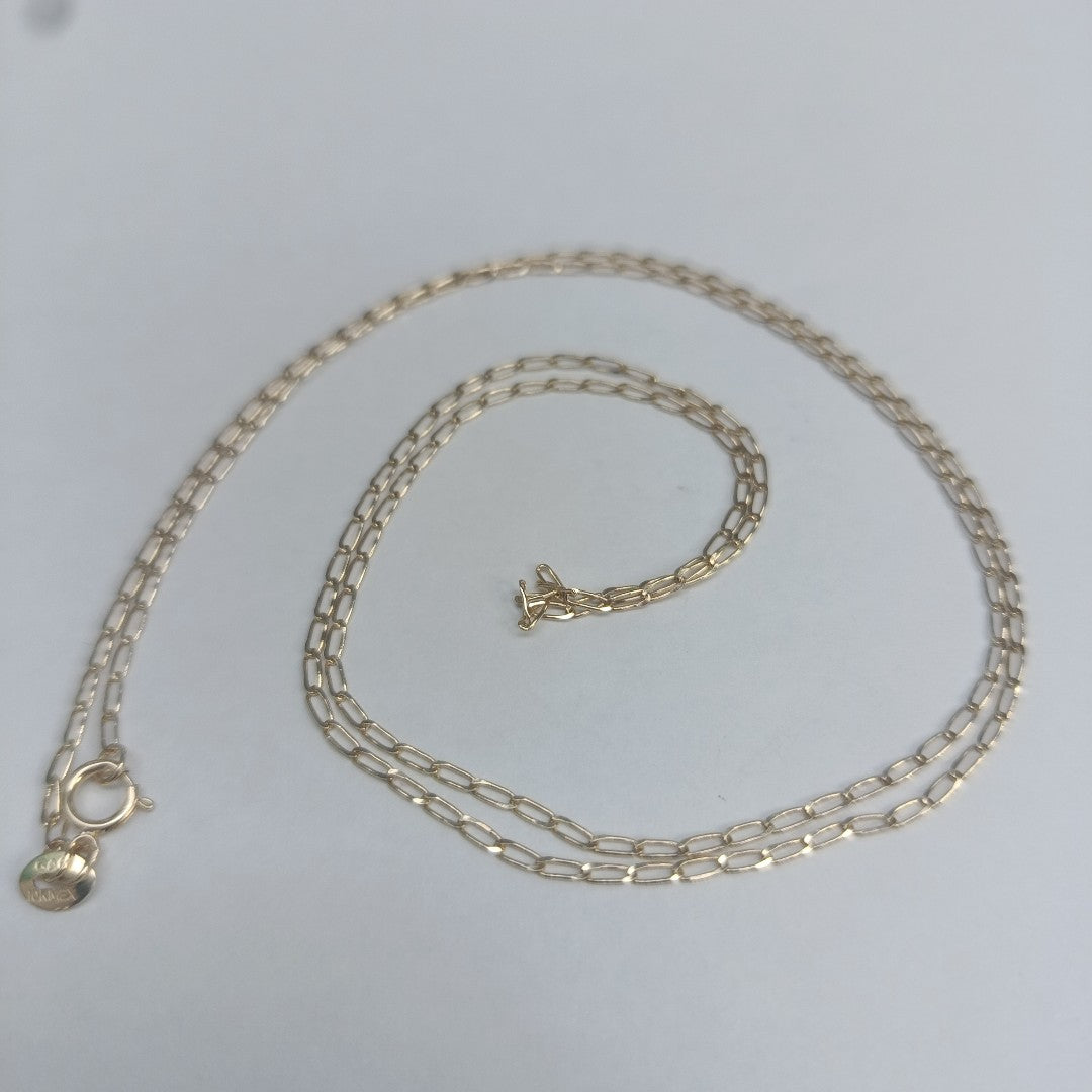 CADENAS TEJIDO ESLABONES ORO 10K 60 CM 2 GR (NUEVO)