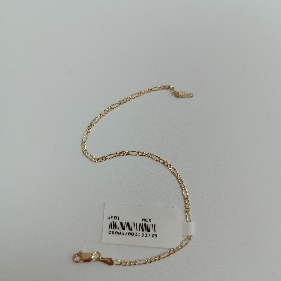PULSERAS 3X1 ORO 14K 18 CM 1.5 GR (NUEVO)