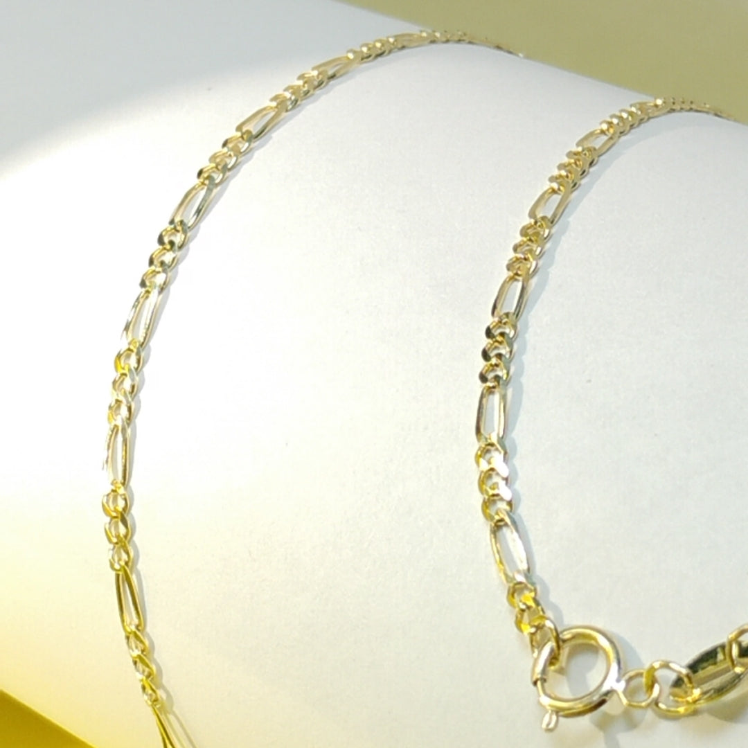 CADENAS TEJIDO 3X1 ORO 10K 55 CM 3.2 GR (NUEVO)