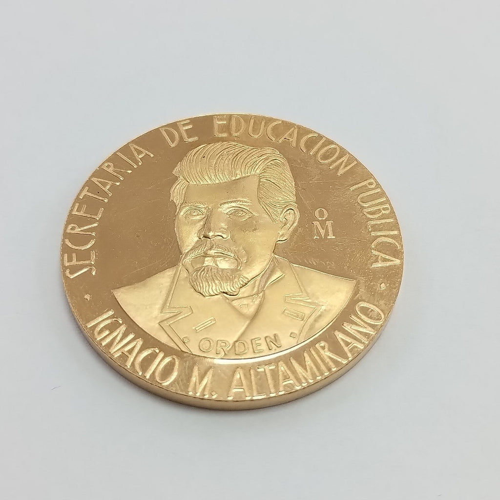 MEDALLA CONMEMORATIVA ORO 21 K 41.6 GRMS (SEMINUEVO)