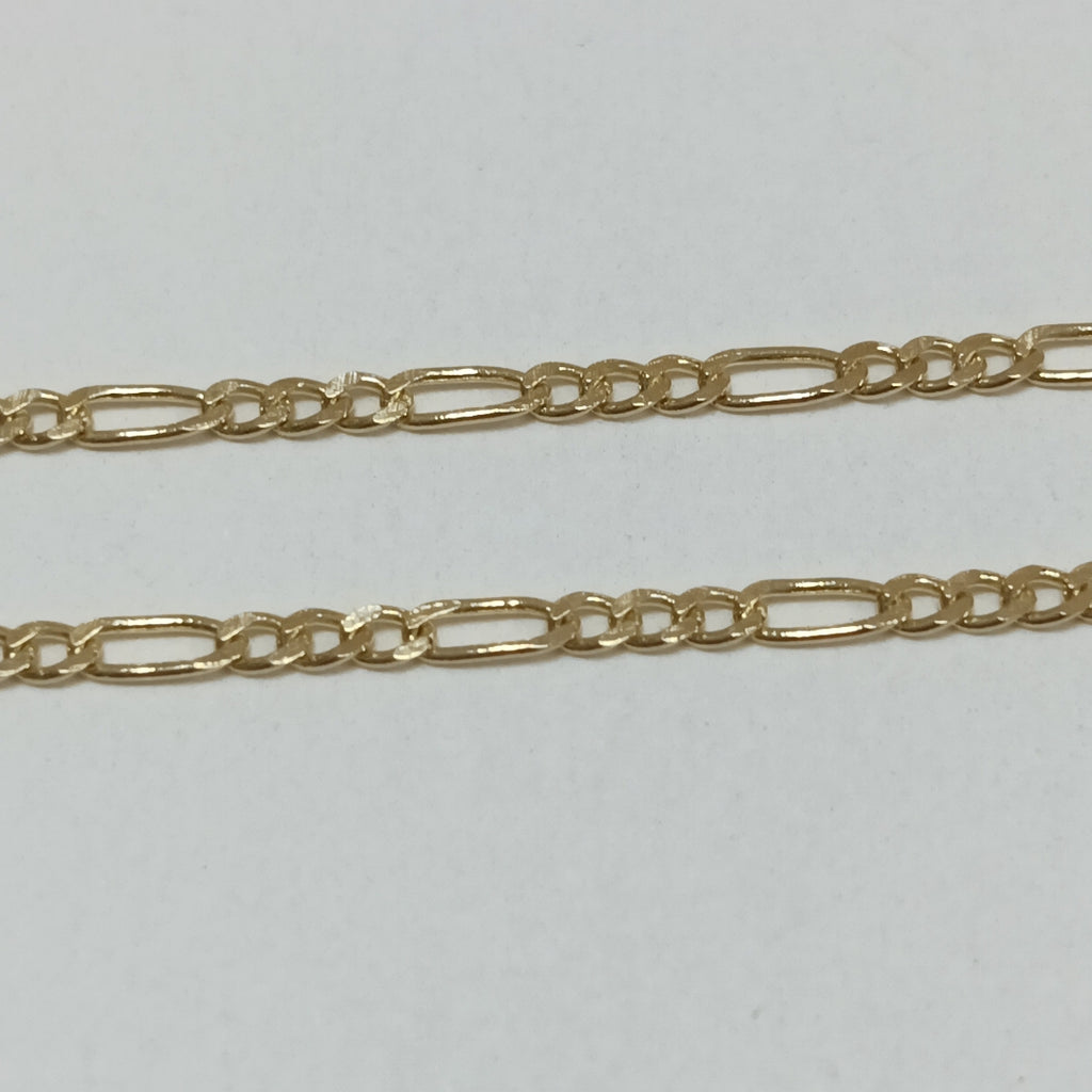 CADENAS TEJIDO 3X1 ORO 14K 55 CM 2.4 GR (NUEVO)