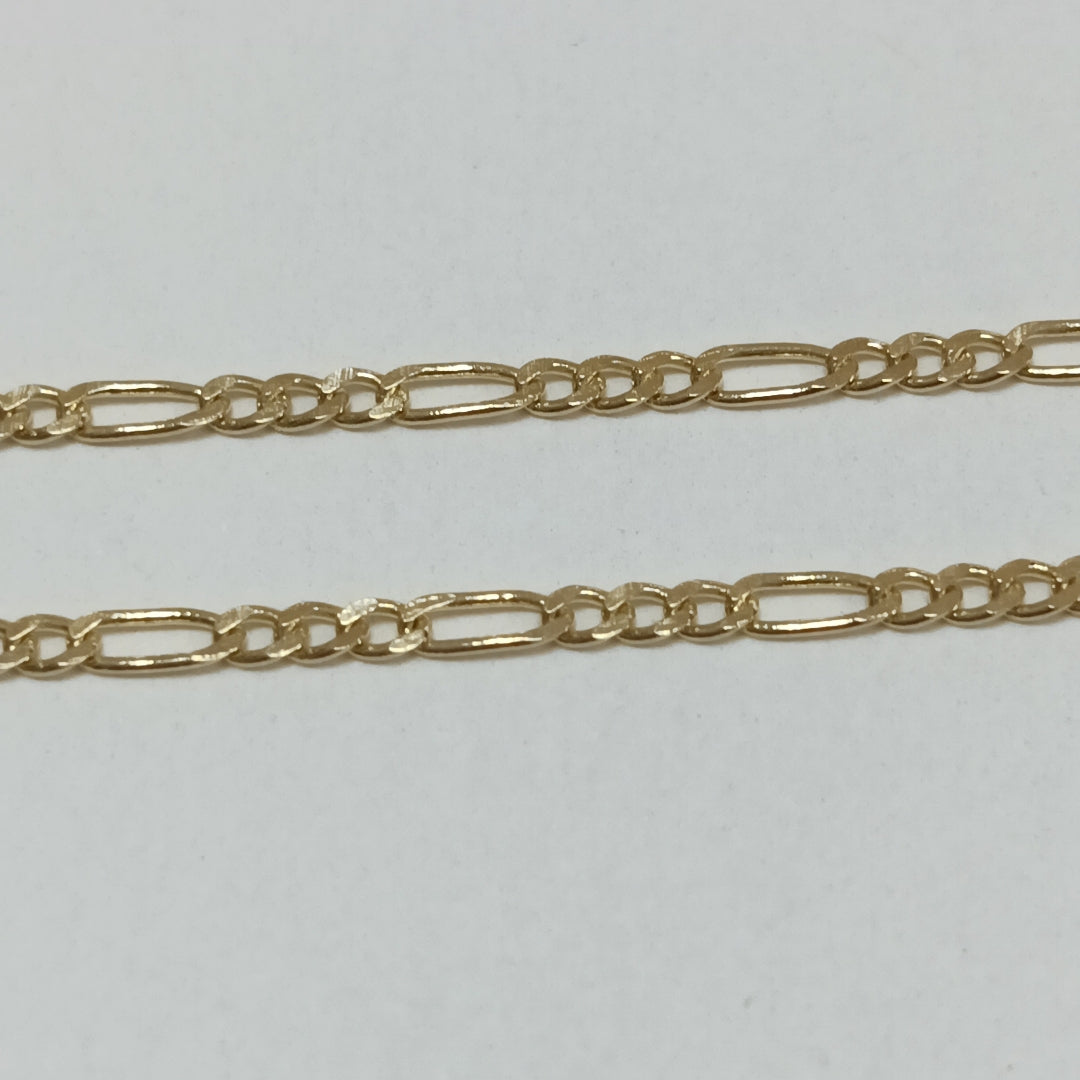 CADENAS TEJIDO 3X1 ORO 14K 55 CM 2.4 GR (NUEVO)