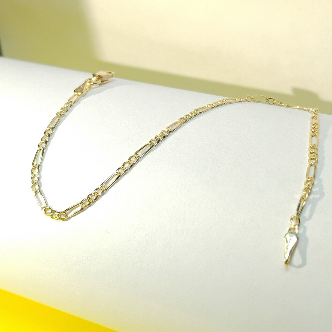 PULSERAS 3X1 ORO 14K 18 CM 1.5 GR (NUEVO)