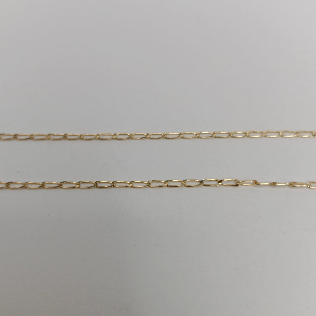 CADENAS TEJIDO ESLABONES ORO 10K 60 CM 2 GR (NUEVO)