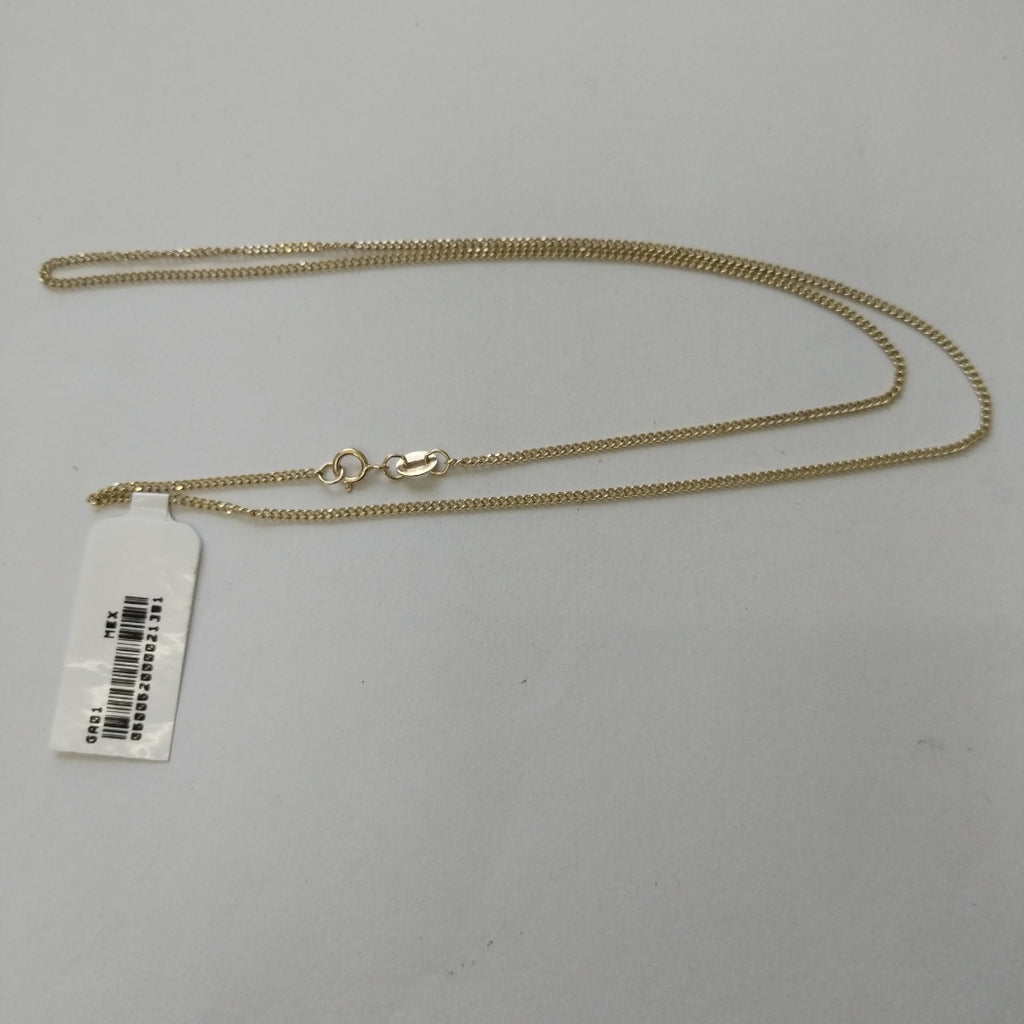 CADENAS TEJIDO BARBADA ORO 10K 50 CM 2.7 GR (NUEVO)