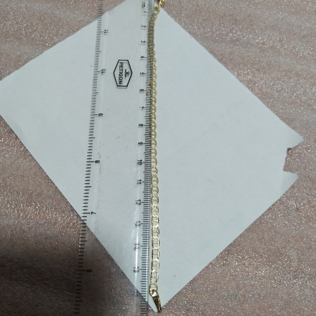 PULSERAS TEJIDO MARINERA ORO 14K 16 CM 2.9 GR (NUEVO)