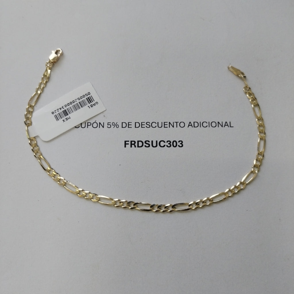 PULSERAS 3X1 ORO 14K 21 CM 3.3 GR (NUEVO)
