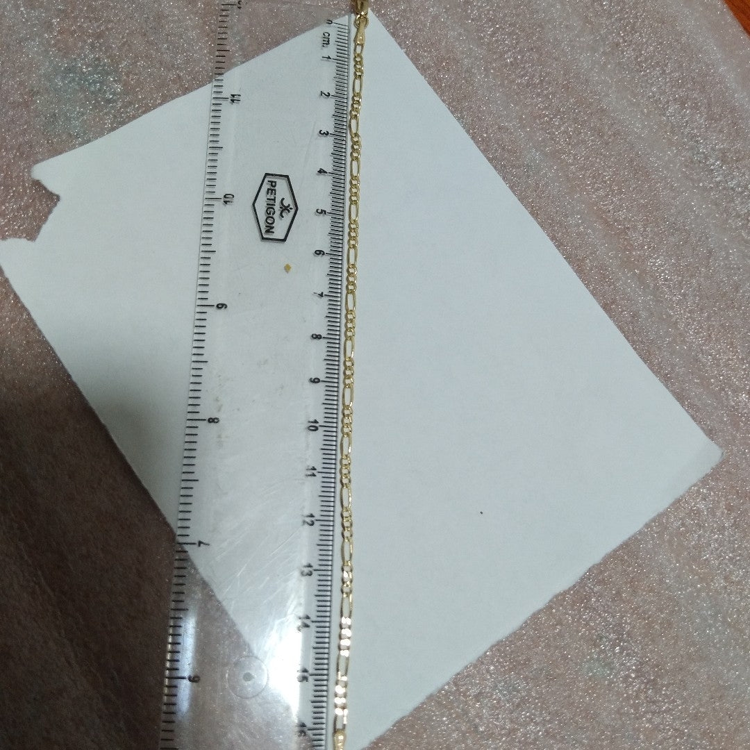 PULSERAS TEJIDO 3X1 ORO 14K 18 CM 1.9 GR (NUEVO)