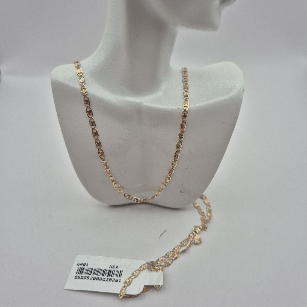 CADENAS TEJIDO GUCHI ORO 10K 60 CM 3.2 GR (NUEVO)