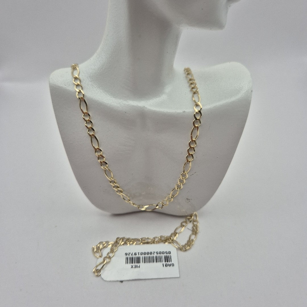 CADENAS TEJIDO 3X1 ORO 10K 55 CM 4 GR (NUEVO)