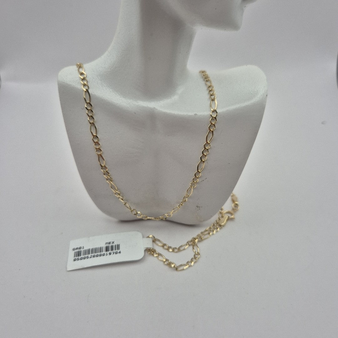 CADENAS TEJIDO 3X1 ORO 10K 60 CM 3.3 GR (NUEVO)