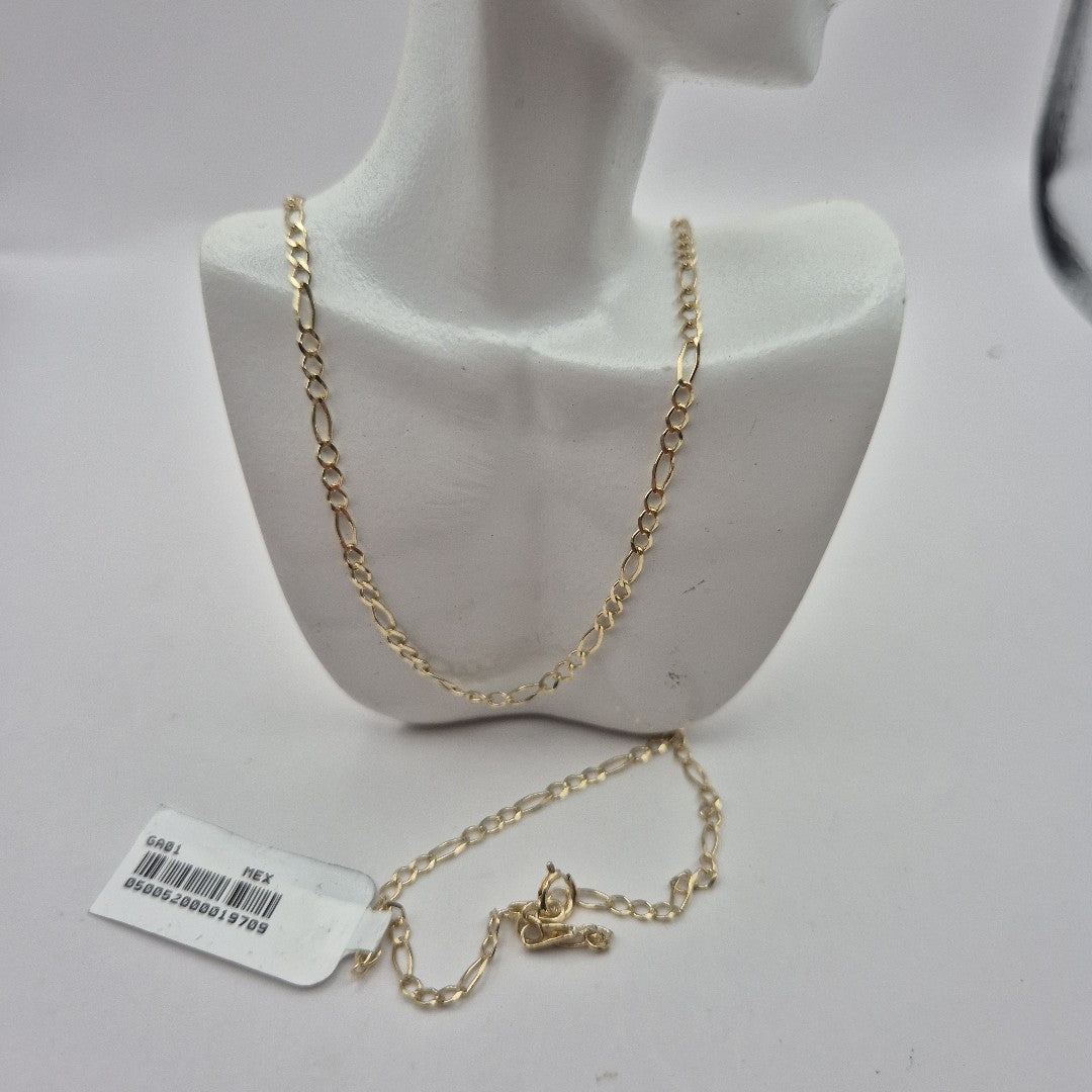 CADENAS TEJIDO 3X1 ORO 10K 50 CM 2.7 GR (NUEVO)