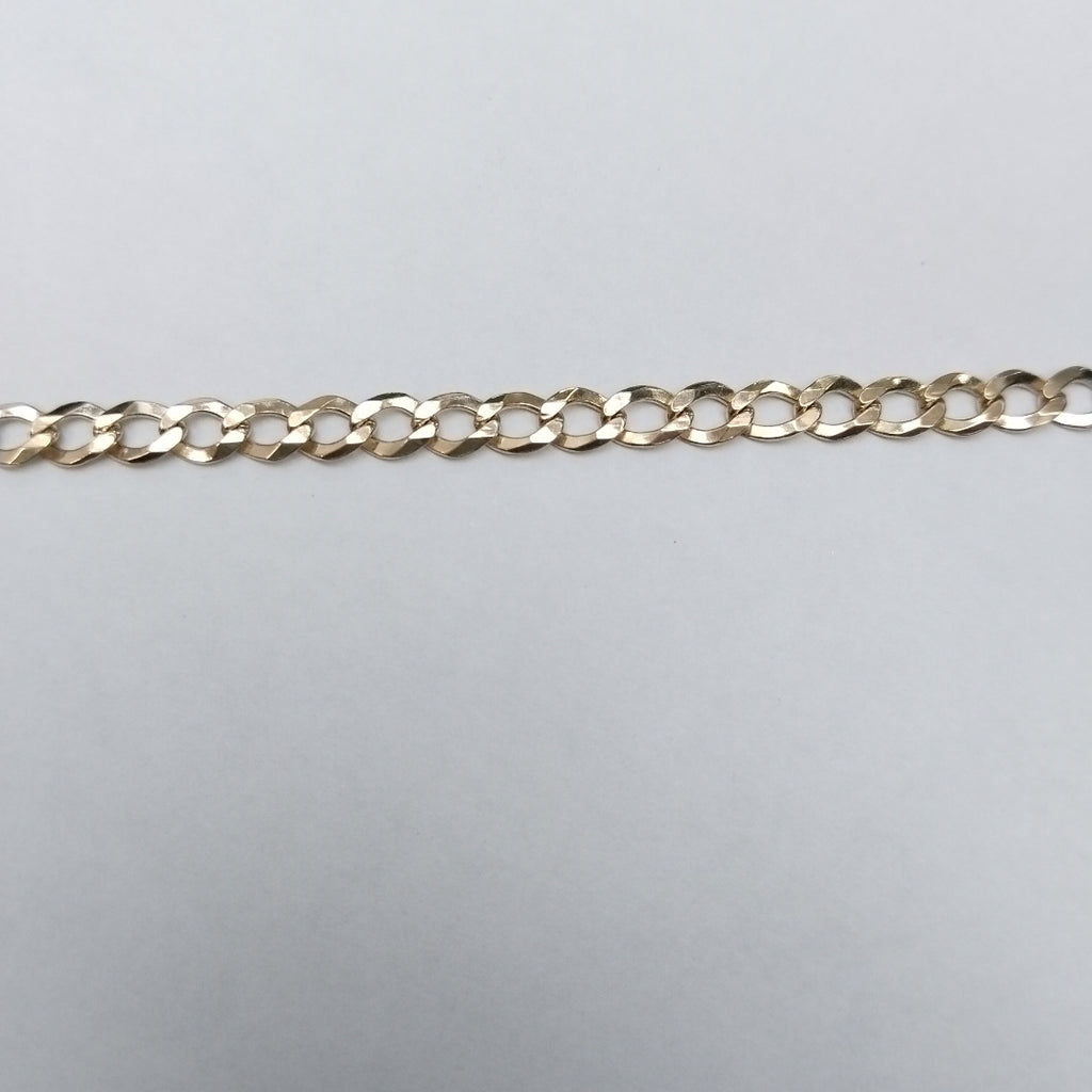 PULSERAS TEJIDO BARBADA ORO 10K 21 CM 3.8 GR (NUEVO)