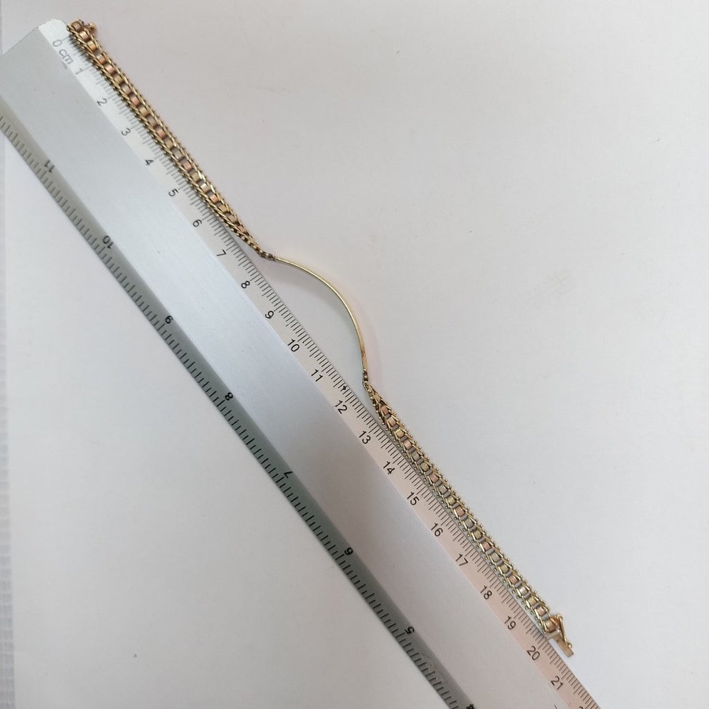 ESCLAVA ORO COMBINADO 14 K 9.5 GRMS (SEMINUEVO)