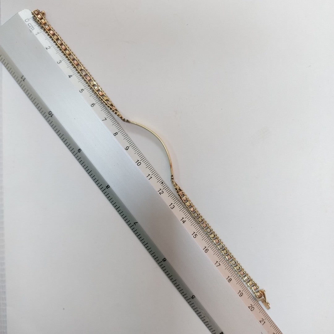 ESCLAVA ORO COMBINADO 14 K 9.5 GRMS (SEMINUEVO)