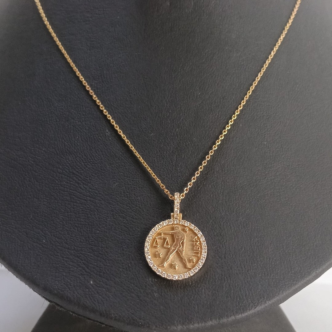CADENA, DIJE ORO 14 K 4 GRMS (SEMINUEVO)