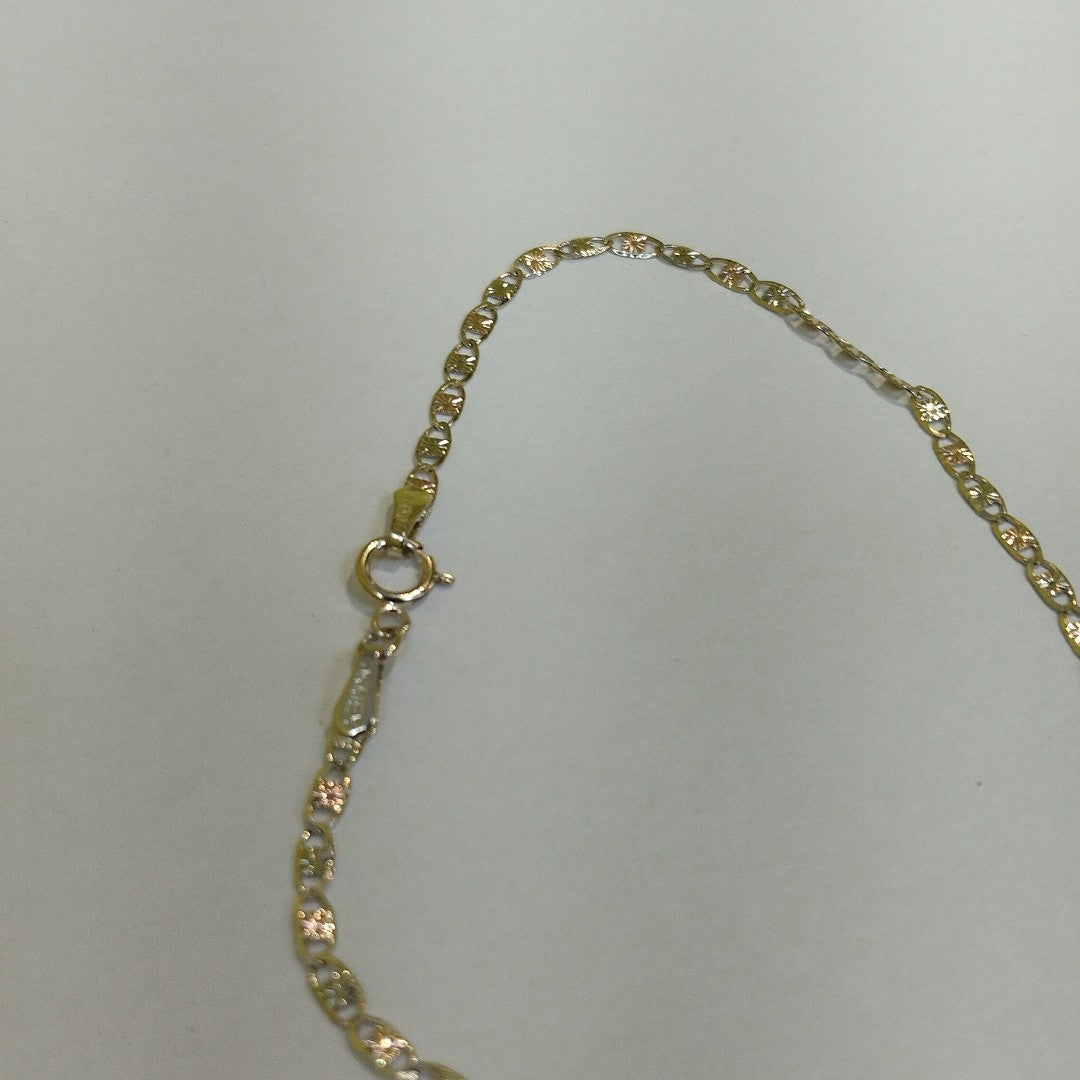 CADENAS TEJIDO GUCHI ORO 10K 55 CM 2.7 GR (NUEVO)