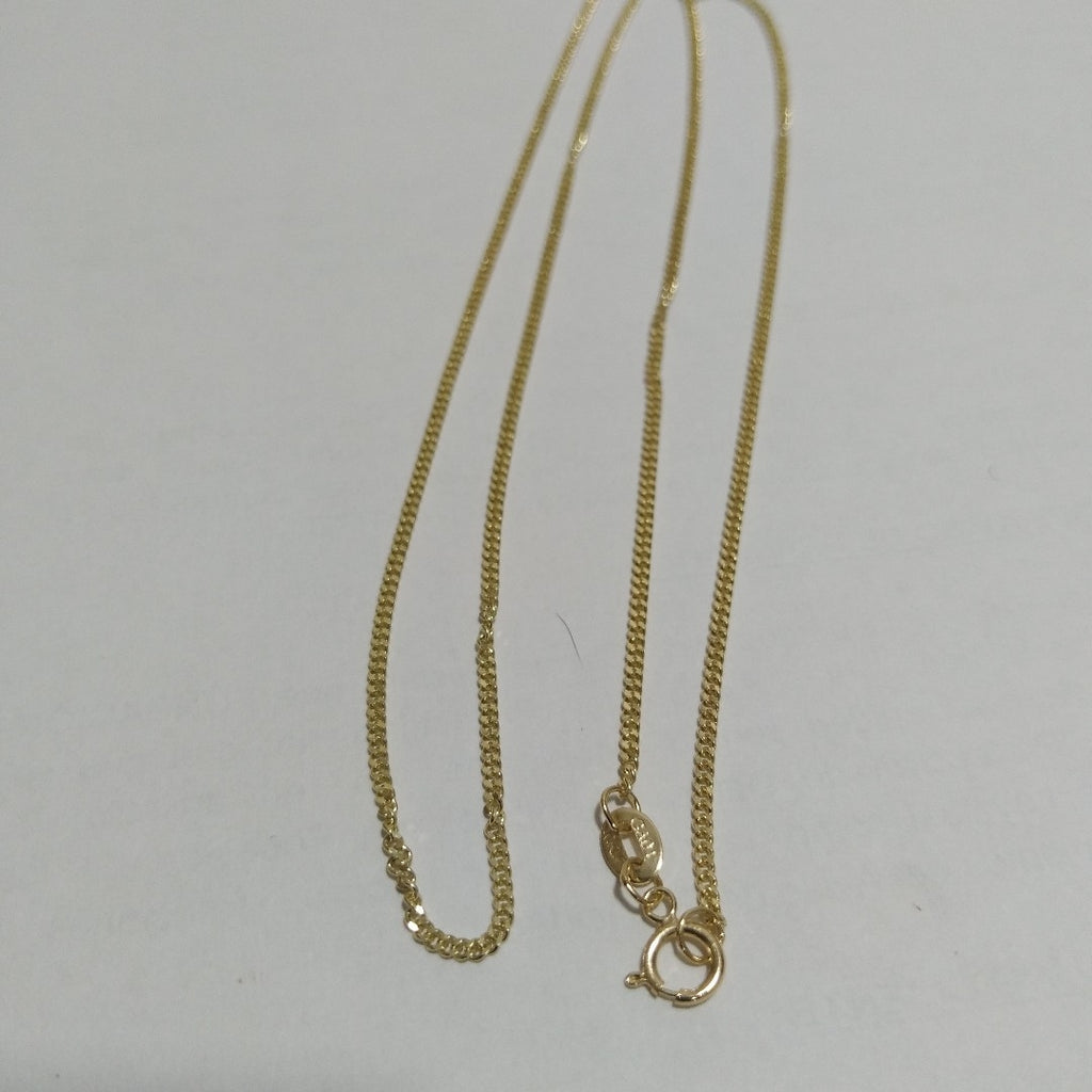 CADENAS TEJIDO BARBADA ORO 10K 55 CM 3.1 GR (NUEVO)