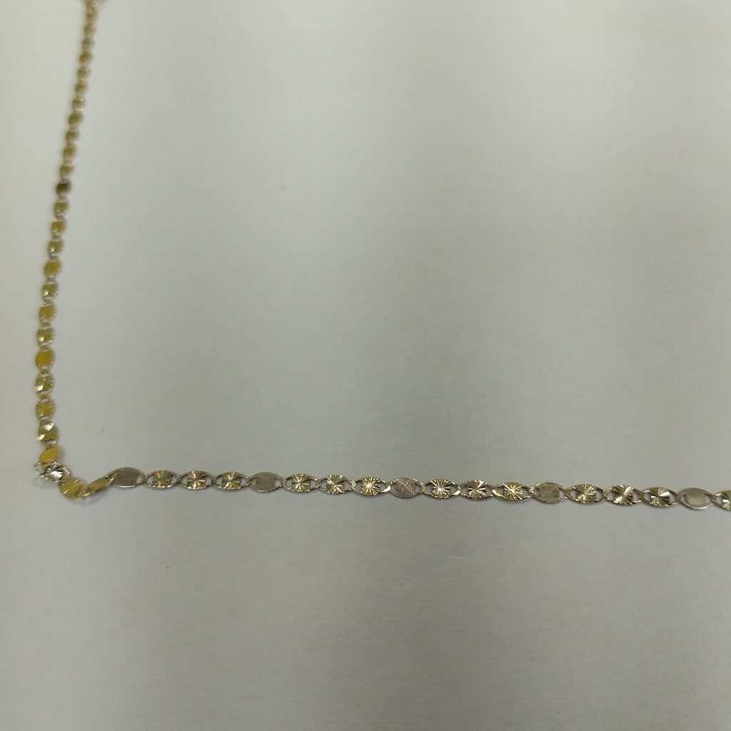 CADENAS TEJIDO GUCHI ORO 10K 40 A 45 CM 1.4 GR (NUEVO)