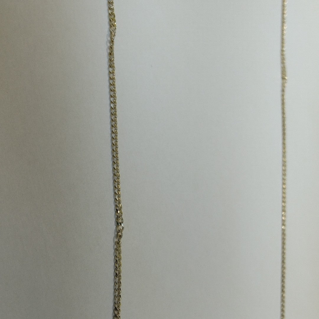 CADENAS TEJIDO BARBADA ORO 10K 50 CM 3.5 GR (NUEVO)