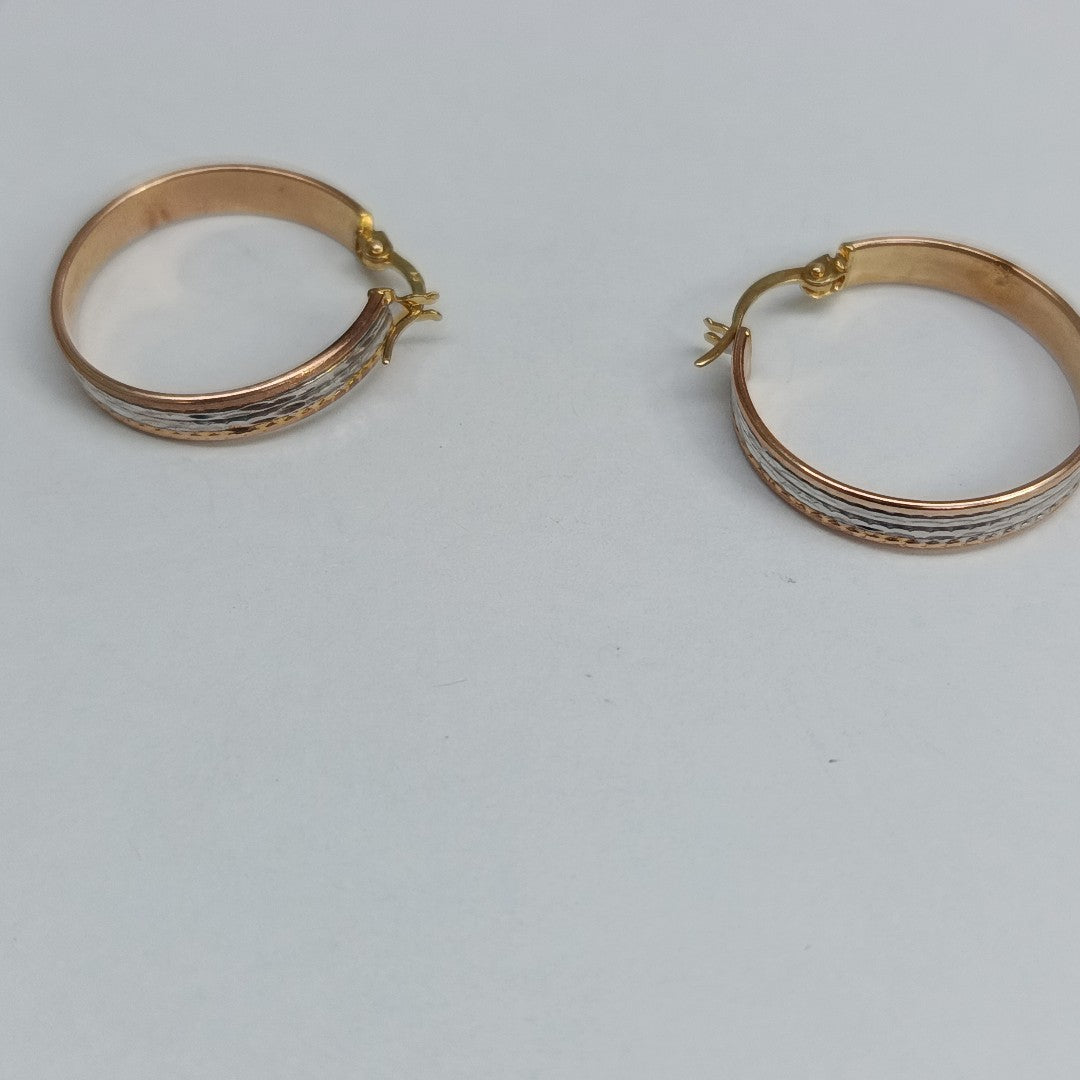 ARRACADAS PAR ORO 14 K 2.4 GRMS (SEMINUEVO)