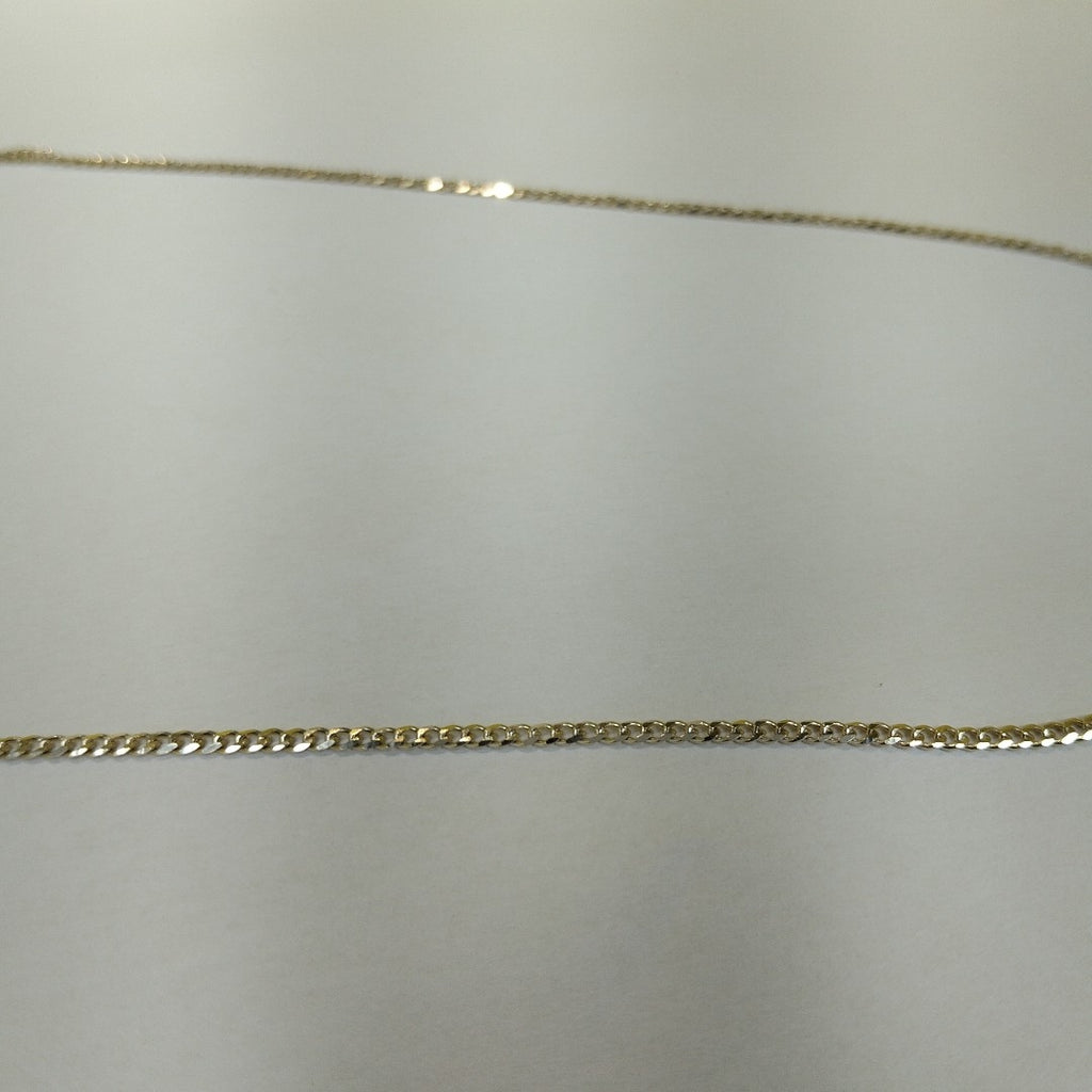 CADENAS TEJIDO BARBADA ORO 10K 55 CM 3.9 GR (NUEVO)