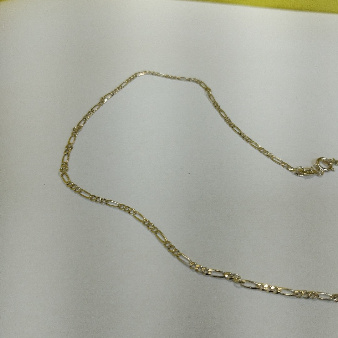 CADENAS TEJIDO 3X1 ORO 10K 55 CM 3.2 GR (NUEVO)