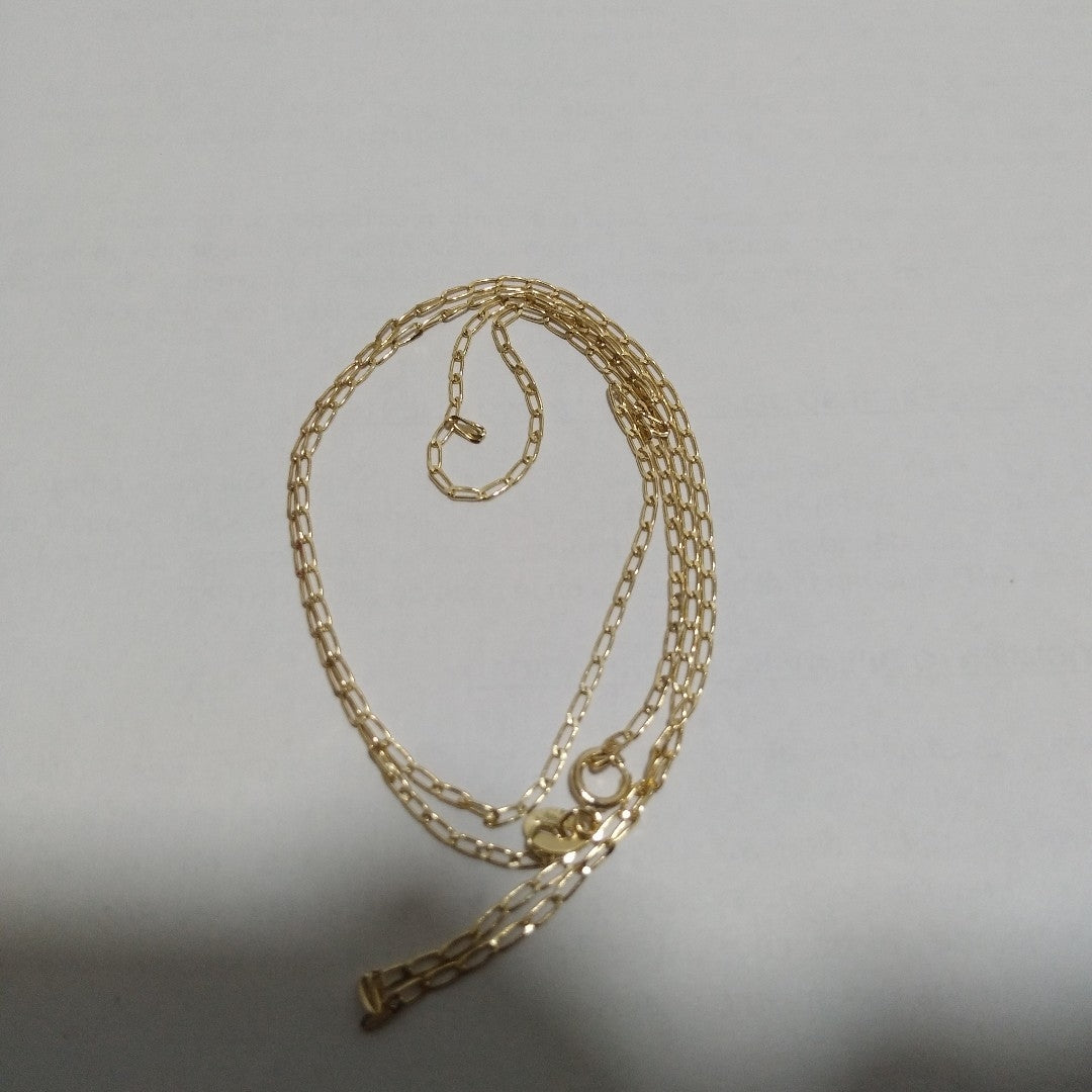 CADENAS TEJIDO ESLABONES ORO 10K 60 CM 2.1 GR (NUEVO)
