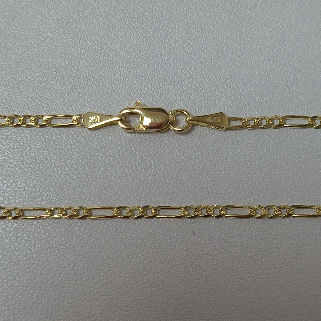 CADENAS 3X1 ORO 14K 55 CM 4 GR (NUEVO)