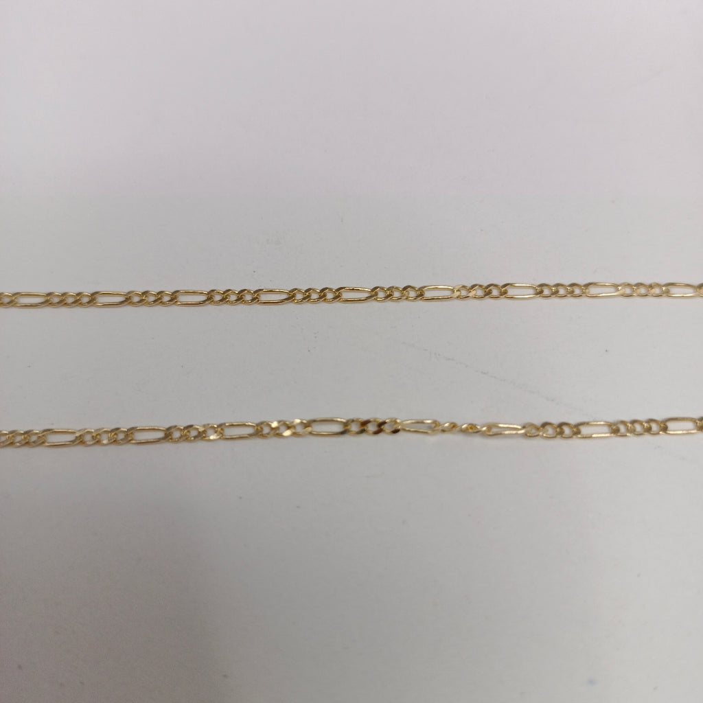 CADENAS TEJIDO 3X1 ORO 14K 55 CM 2.4 GR (NUEVO)