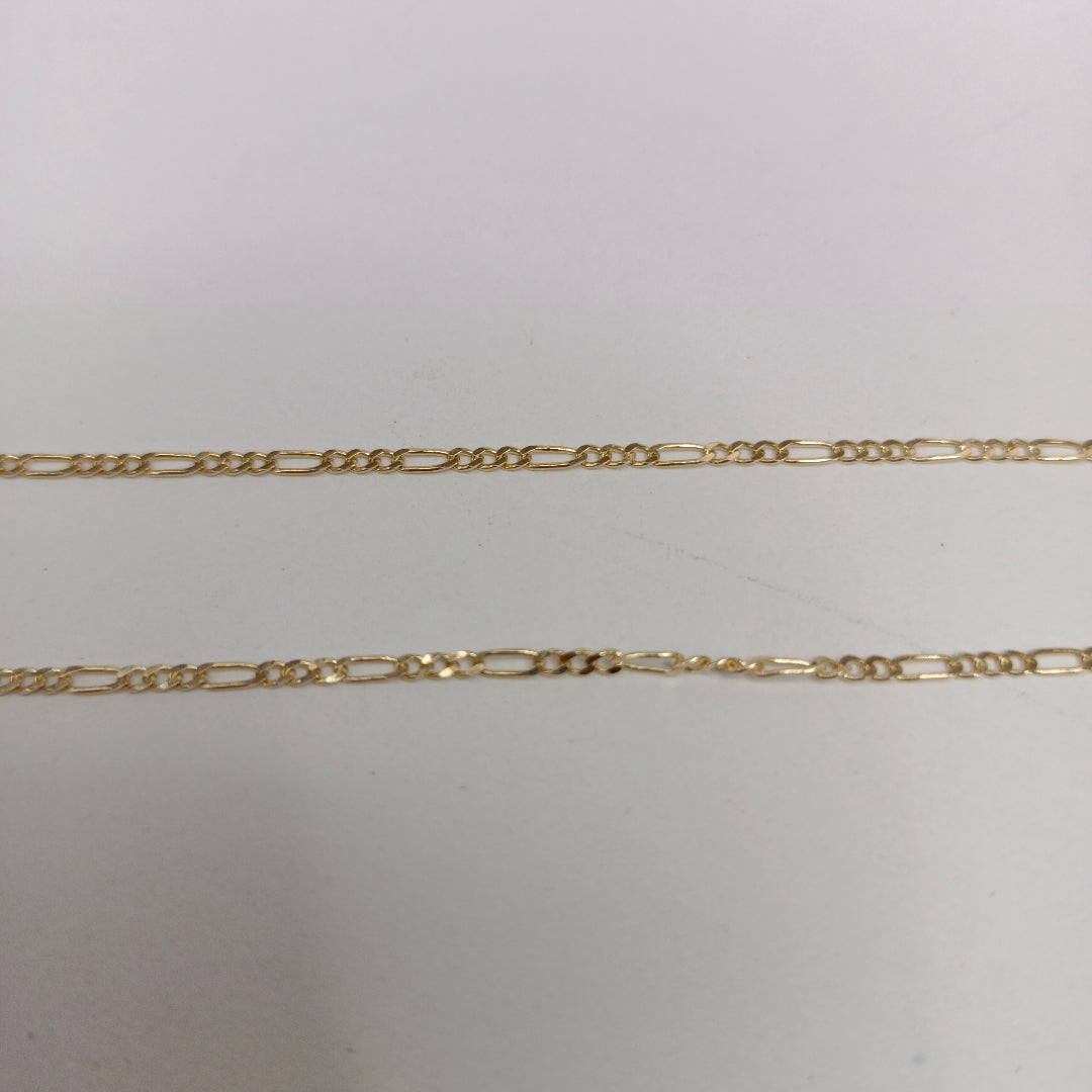 CADENAS TEJIDO 3X1 ORO 14K 55 CM 2.4 GR (NUEVO)