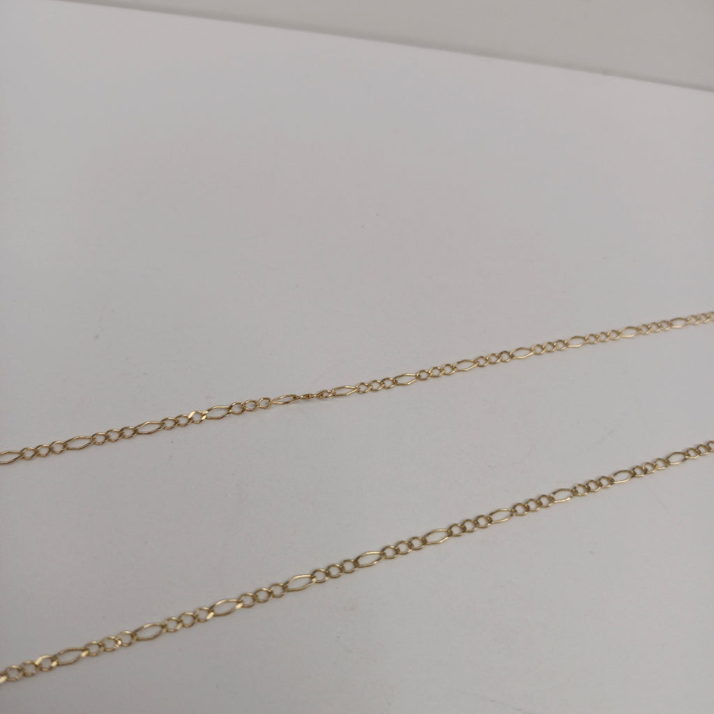 CADENAS TEJIDO ESLABONES ORO 10K 60 CM 2.2 GR (NUEVO)