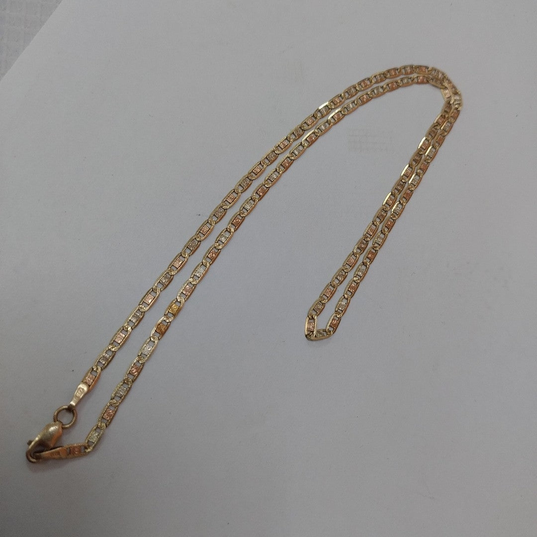 CADENA ORO COMBINADO 14 K 3,90 GRMS (SEMINUEVO)