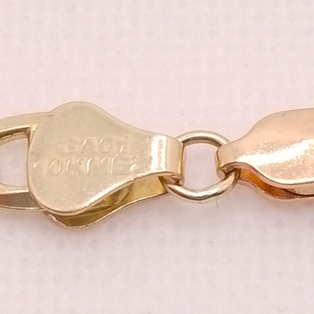 PULSERAS TEJIDO GUCHI ORO 10K 21 CM 11 GR (NUEVO)