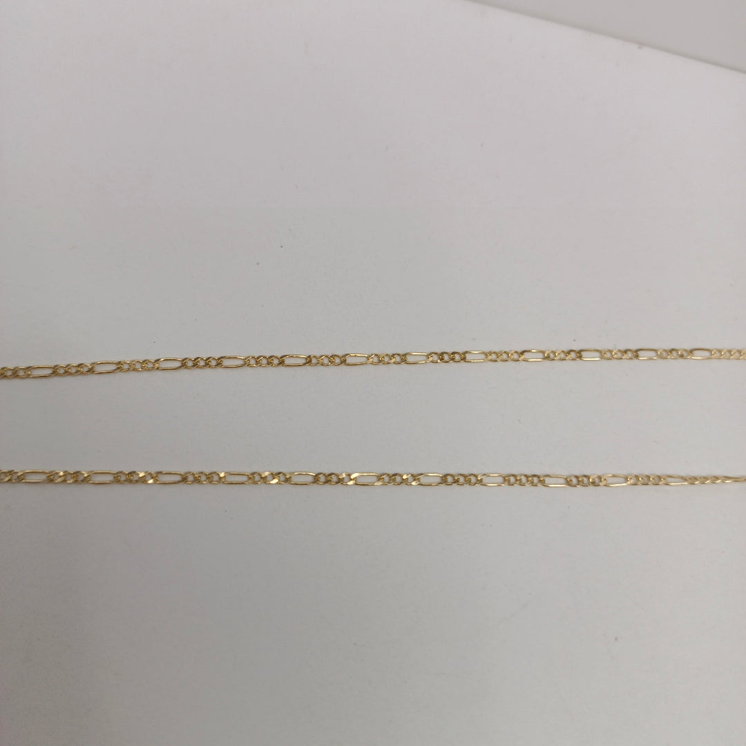 CADENAS TEJIDO 3X1 ORO 14K 55 CM 2.4 GR (NUEVO)