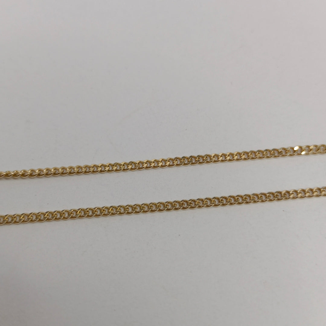 CADENAS TEJIDO BARBADA ORO 10K 55 CM 3 GR (NUEVO)