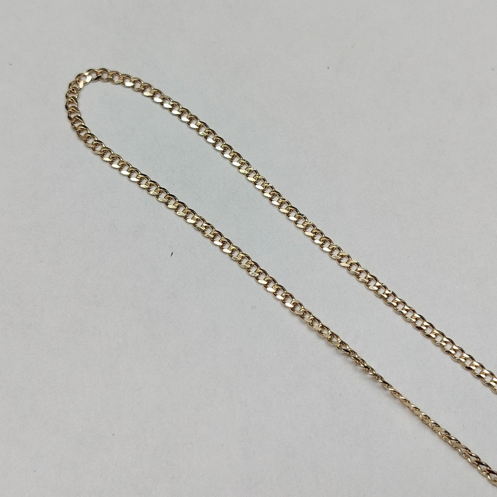 CADENAS TEJIDO BARBADA ORO 10K 55 CM 3.8 GR (NUEVO)