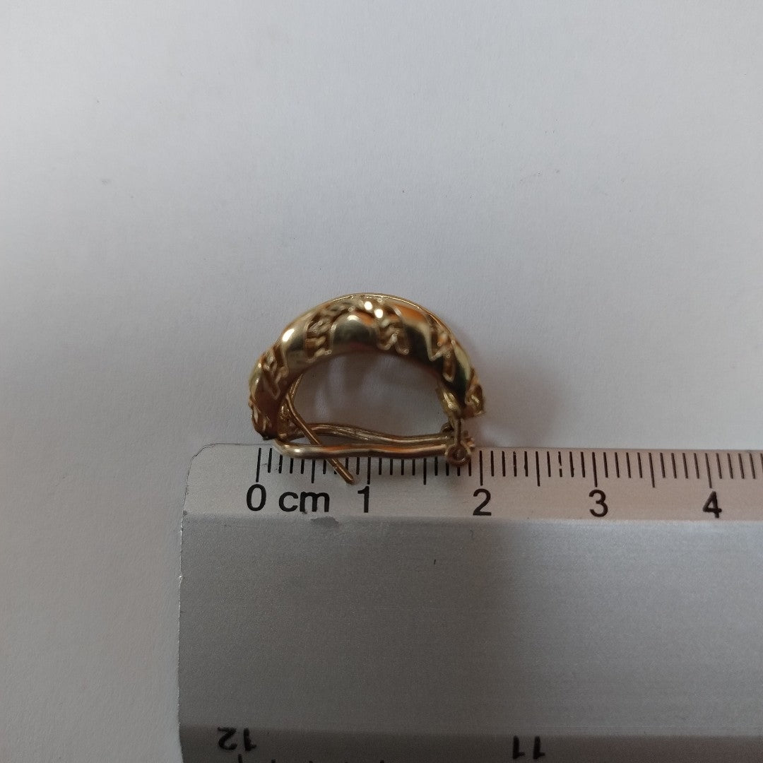 ARETES PAR ORO 14 K 7.6 GRMS (SEMINUEVO)