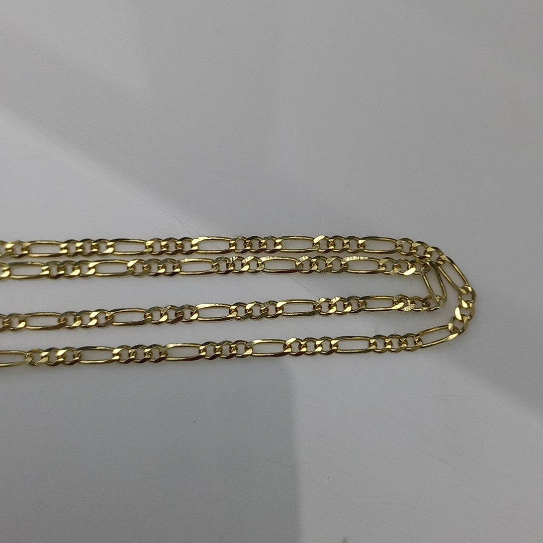 CADENAS TEJIDO 3X1 ORO 10K 50 CM 3 GR (NUEVO)