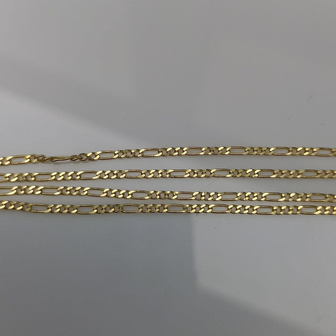 CADENAS TEJIDO 3X1 ORO 14K 55 CM 2.4 GR (NUEVO)