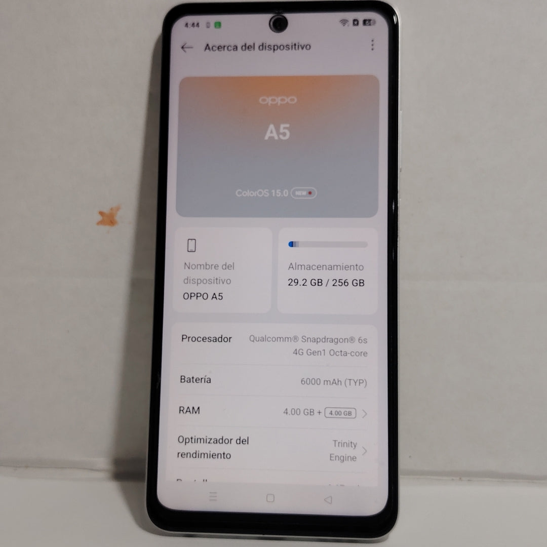 CELULAR OPPO A5 CPH2727 (2025) 256 GB 4 GB RAM (SEMINUEVO)