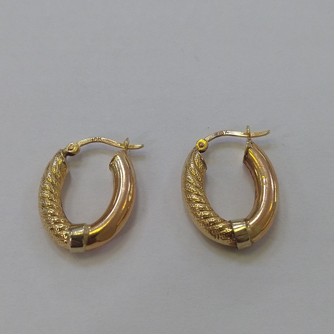 ARRACADAS PAR ORO 18 K 2.3 GRMS (SEMINUEVO)