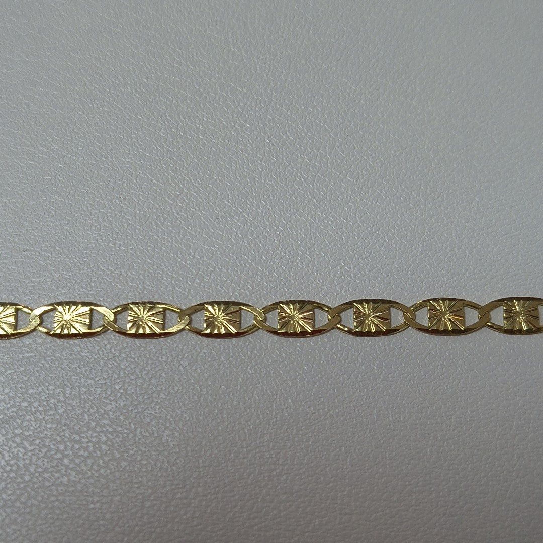 PULSERAS GUCHI ORO 14K 18 CM 2.8 GR (NUEVO)