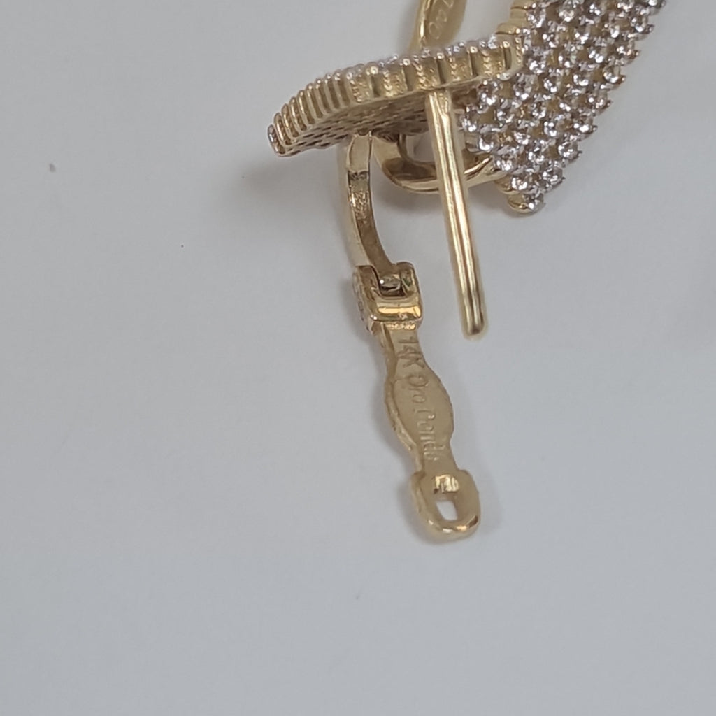 BROQUELES ORO 14K 3.3 (NUEVO)